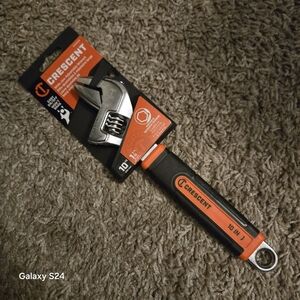 Crescent Adjustable Wrench with Black and Orange Handle